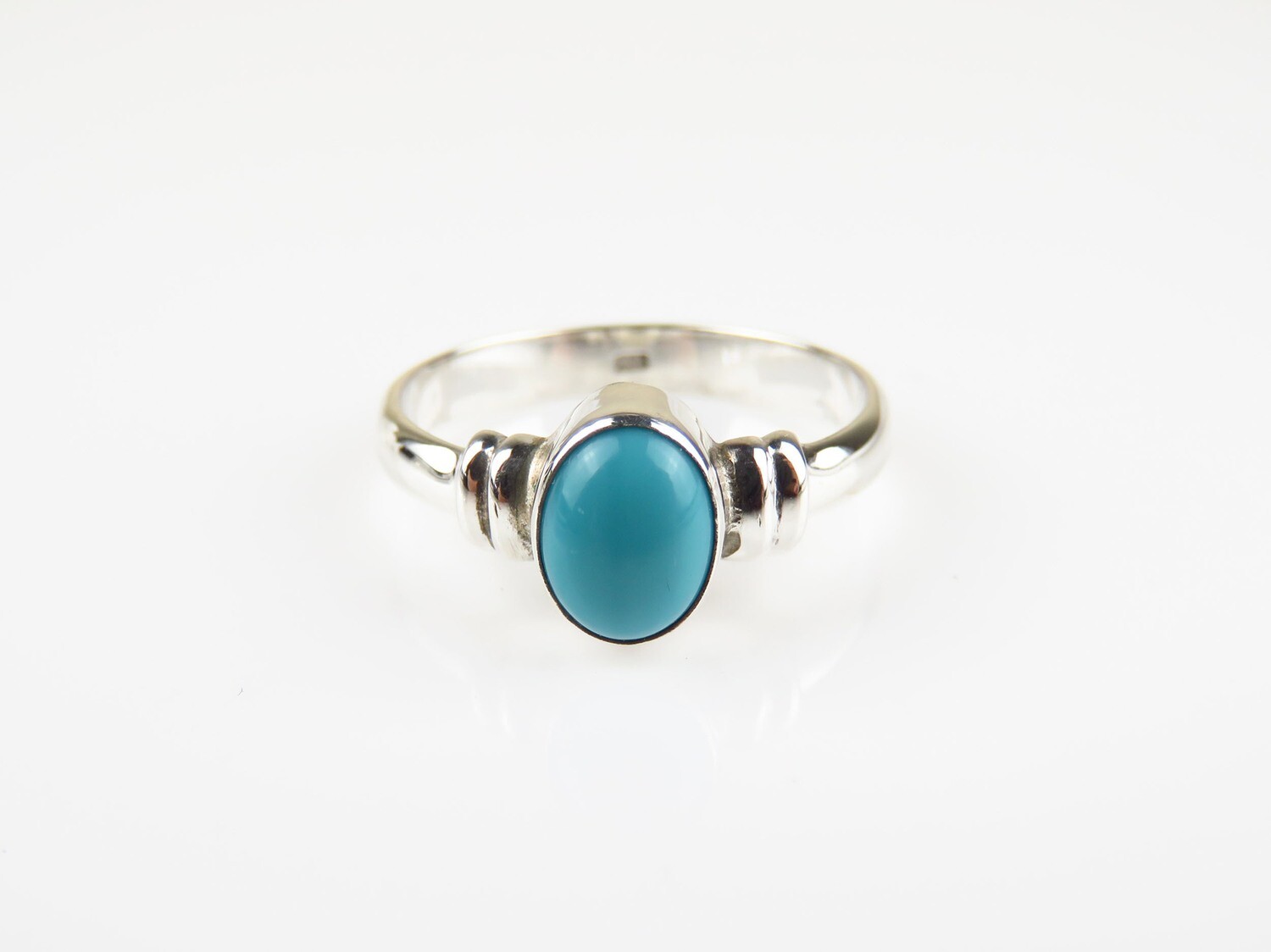 Sterling Silver, Turquoise, Gemstone Ring RI-1126