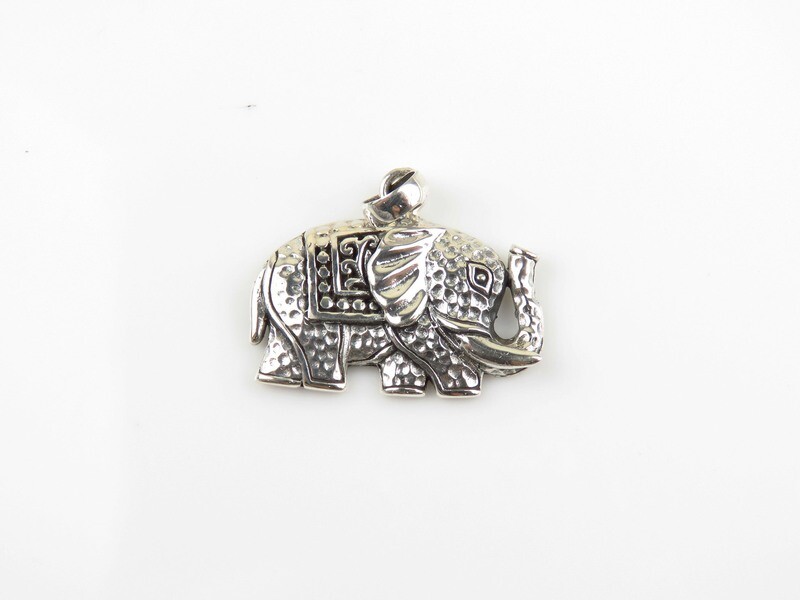 Sterling Silver, Elephant Design Pendant SSP-226