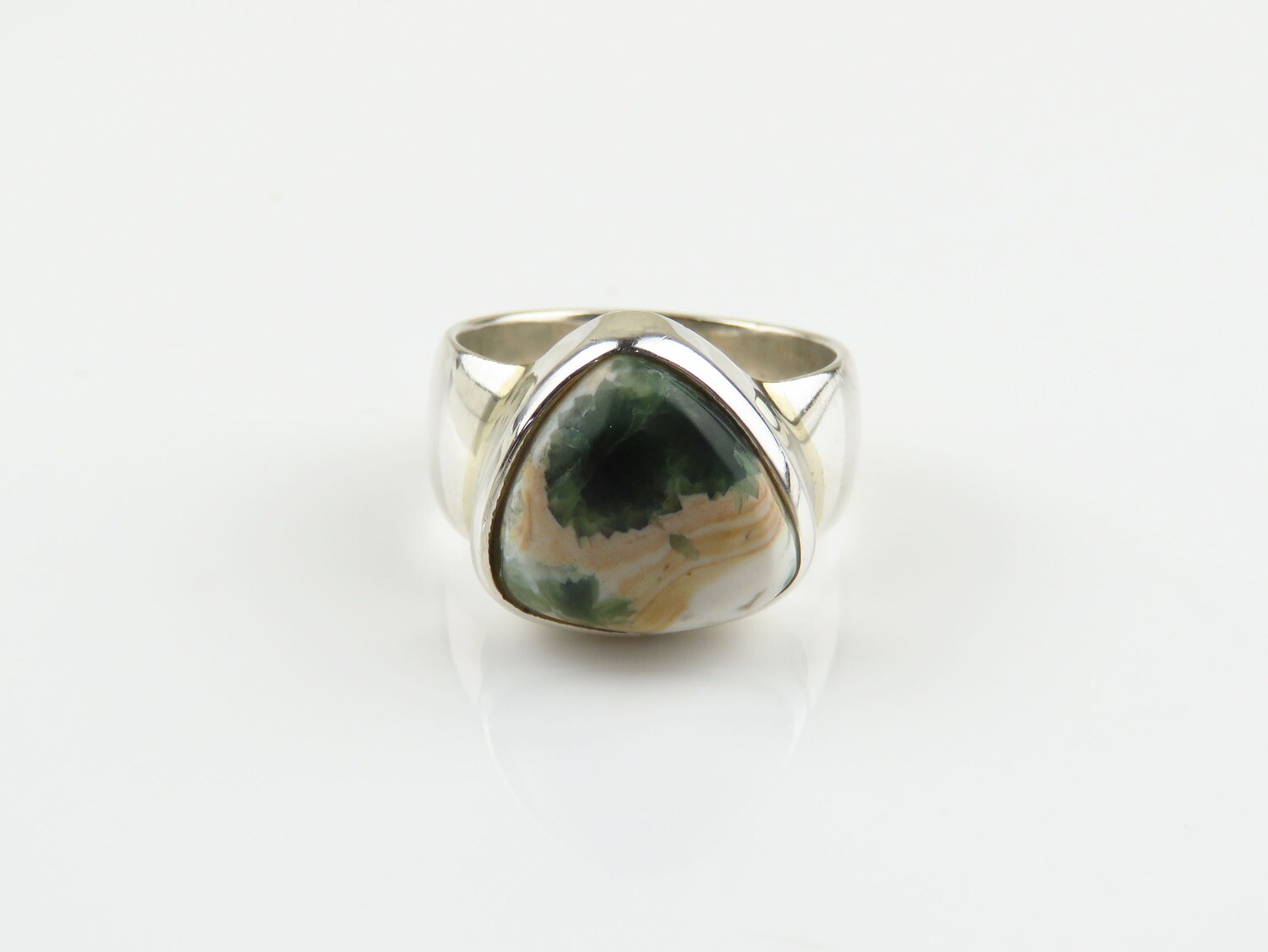 Sterling Silver, Ocean Jasper,  Gemstone Ring RI-1142