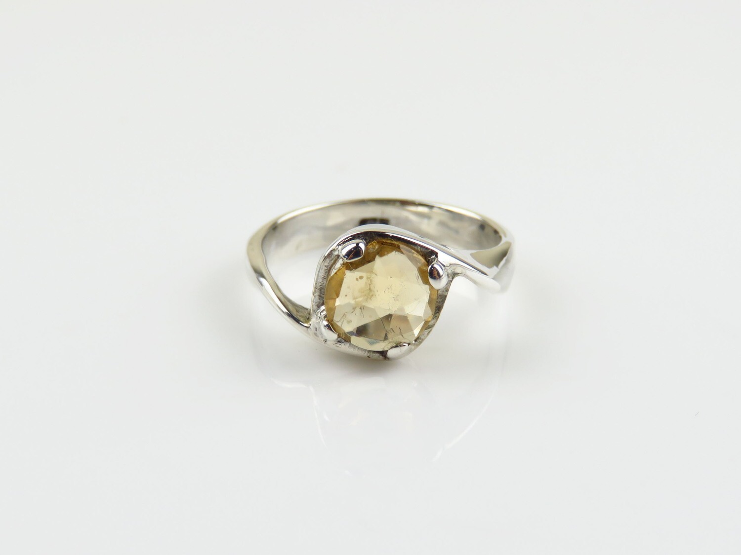 Sterling Silver, Citrine, Gemstone Ring RI-1145