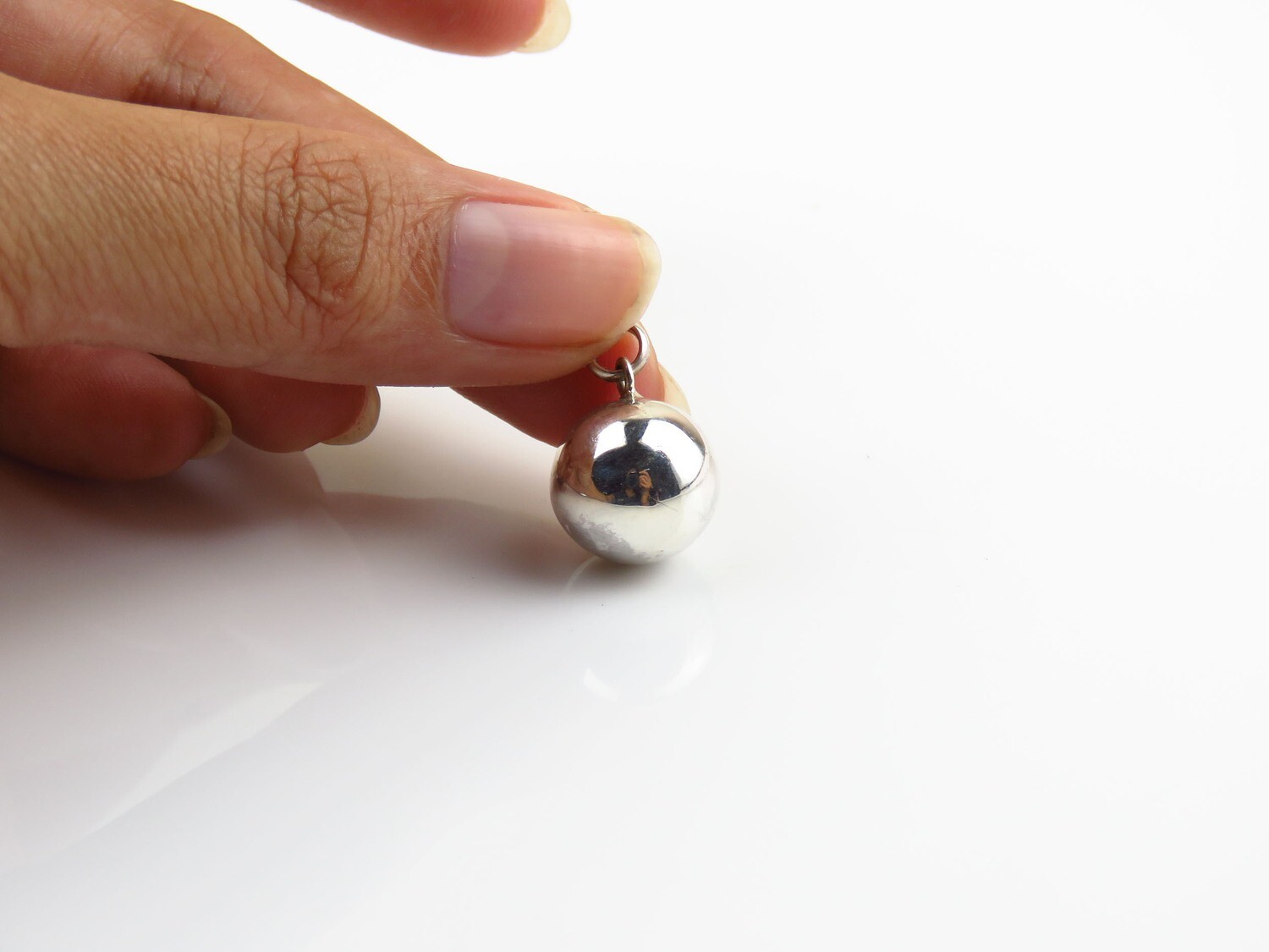 Sterling Silver, 13mm, Chime Ball Pendant CH-440