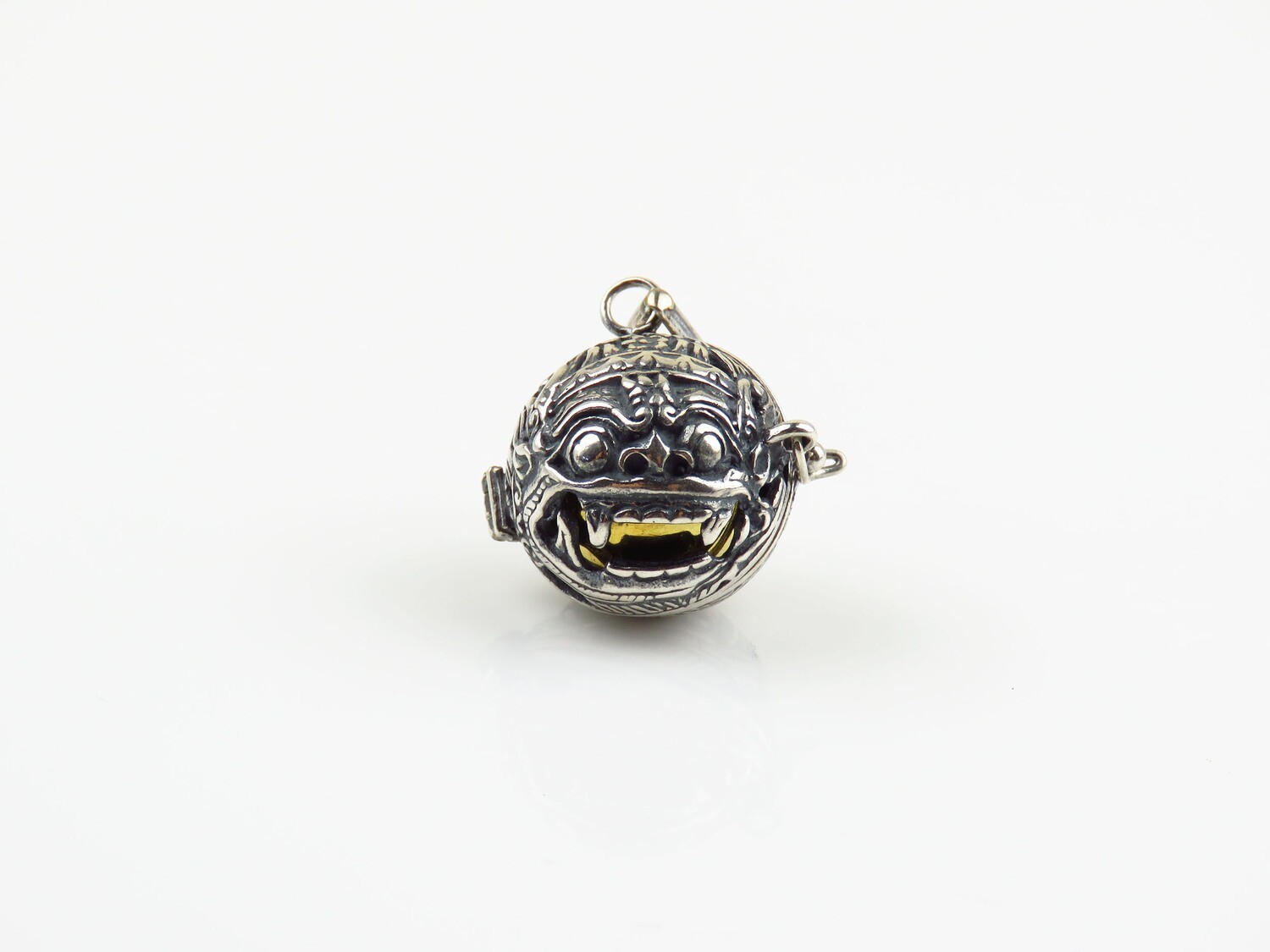 Sterling Silver, Bali Barong, Harmony Ball Pendant HB-517
