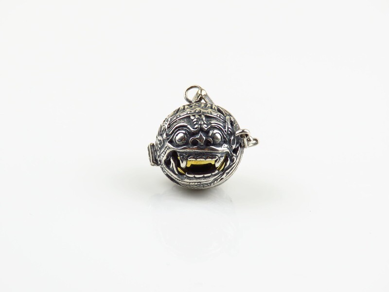 Sterling Silver, Bali Barong, Harmony Ball Pendant HB-517