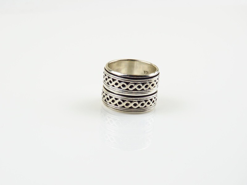 Sterling Silver,  Spinner Ring SR-389