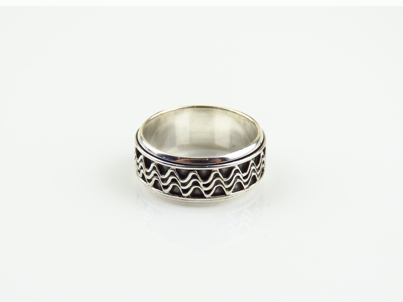 Sterling Silver, Unisex, Spinner Design Ring SR-394