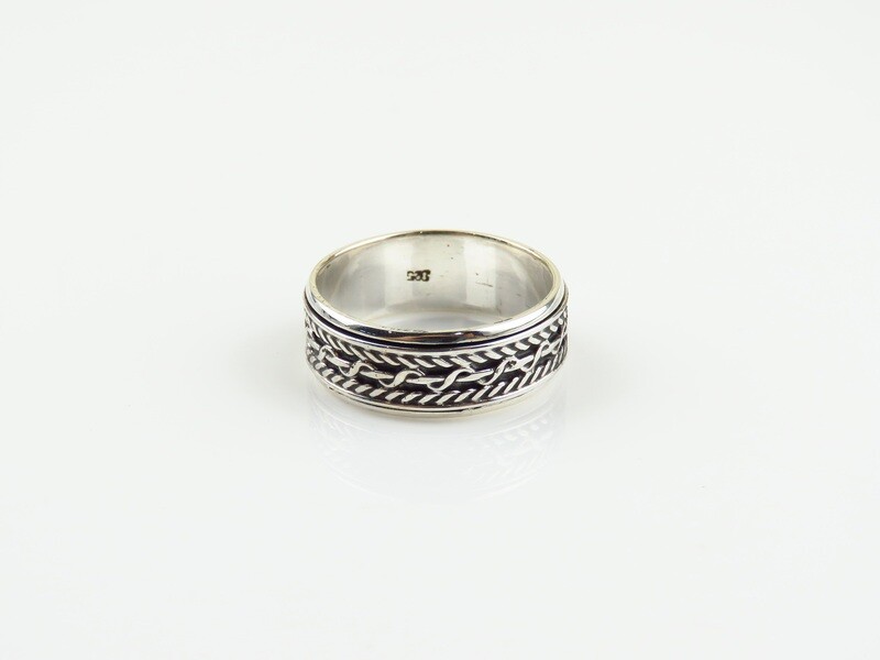 Sterling Silver, Unisex, Spinner Design Ring SR-396