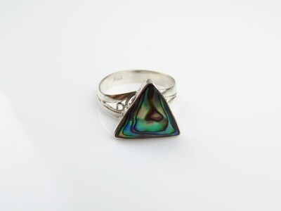 Sterling Silver, Abalone Shell Ring SSR-111