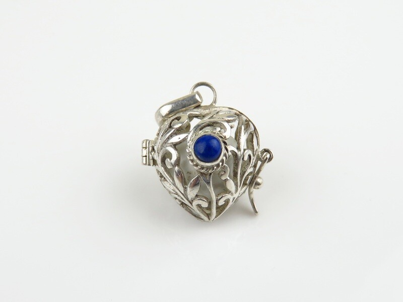 Sterling Silver, Lapis Lazuli, Harmony Ball Pendant HB-519