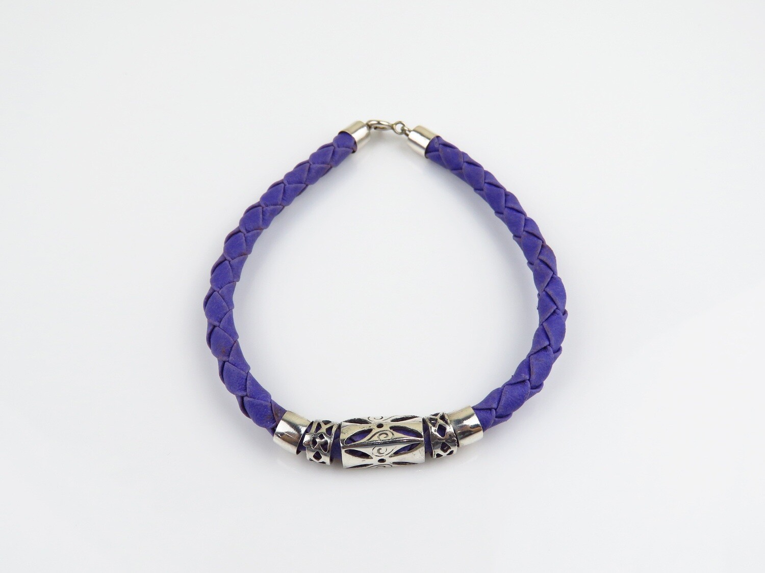 Sterling Silver, Cord, Cuff Bangle SBB-674