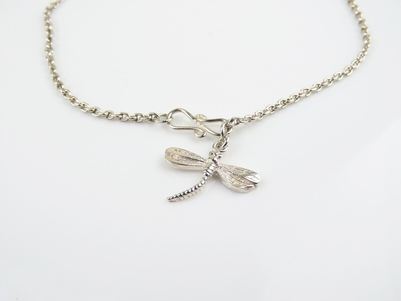 Sterling Silver, Dragonfly, Silver Bracelet SBB-673