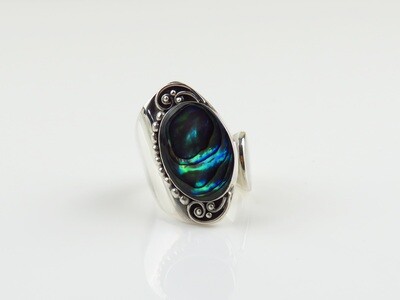 Sterling Silver, Abalone Shell Rings SSR-116