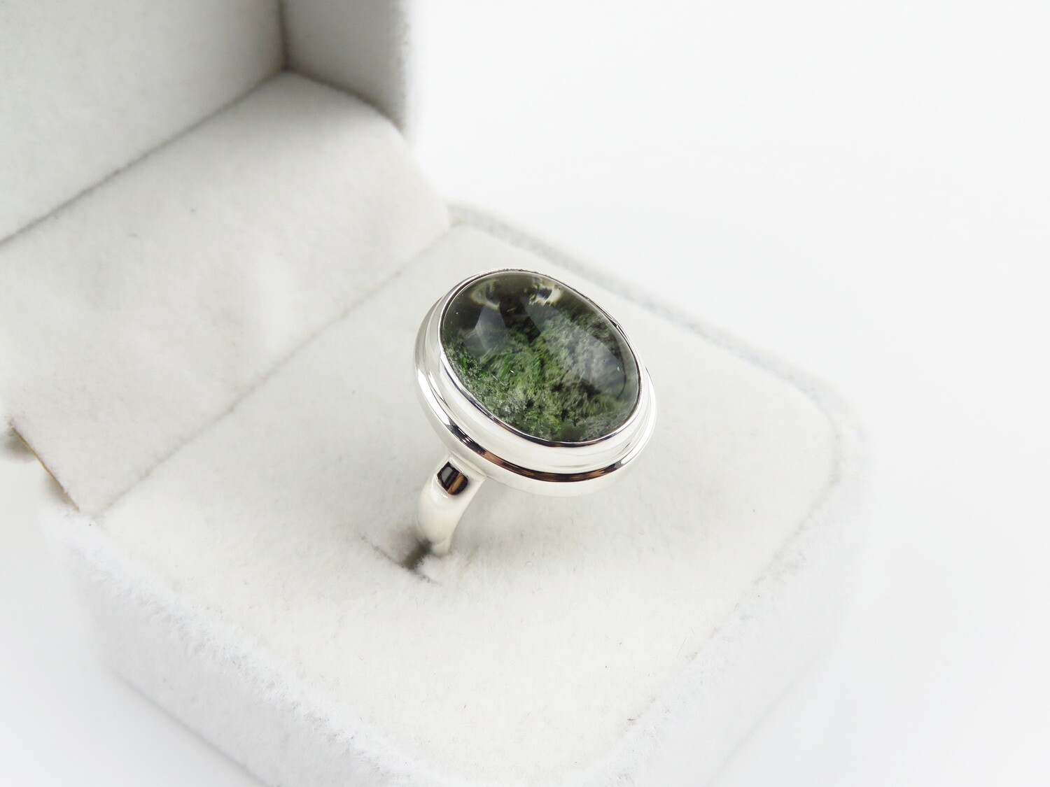 Sterling Silver, Garden Quartz, Gemstone Ring RI-1160