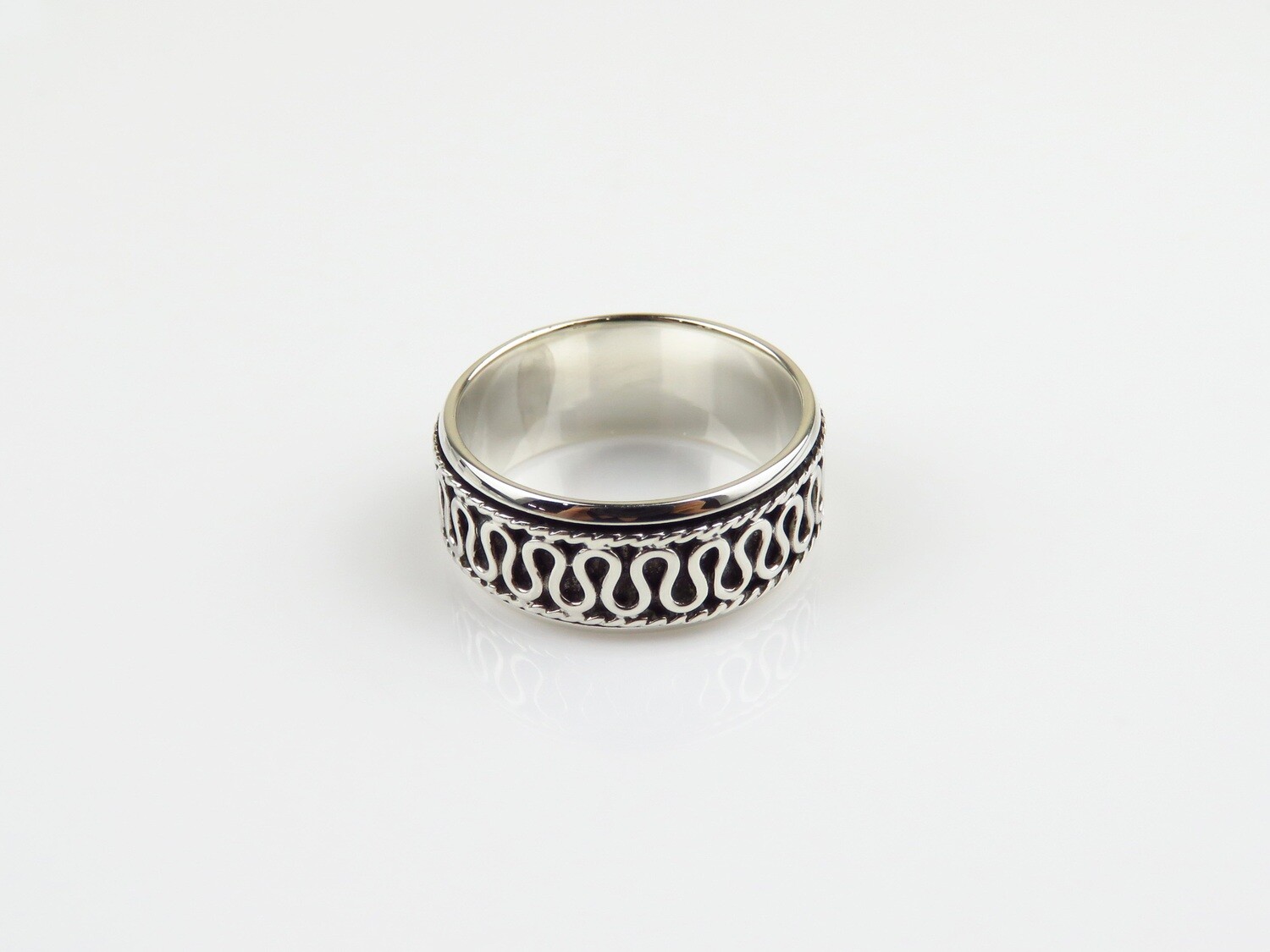 Sterling Silver, Spinner Design, Unisex Ring SR-403