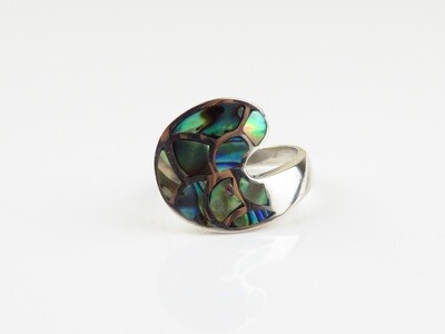 Sterling Silver, Abalone Shell Rings SSR-117