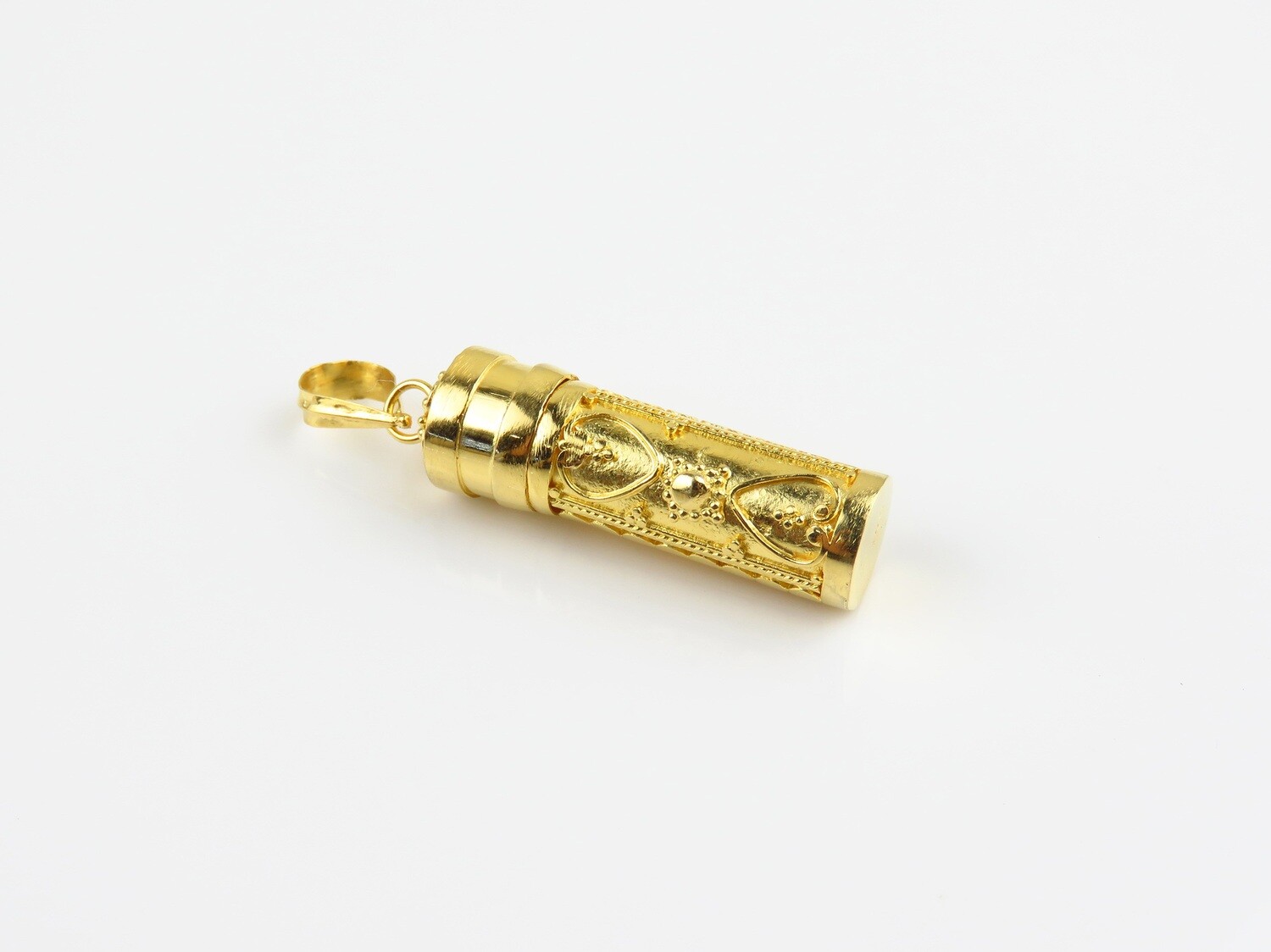 Sterling Silver, 18k Gold Plated, Perfume Bottle Pendant GPP-171