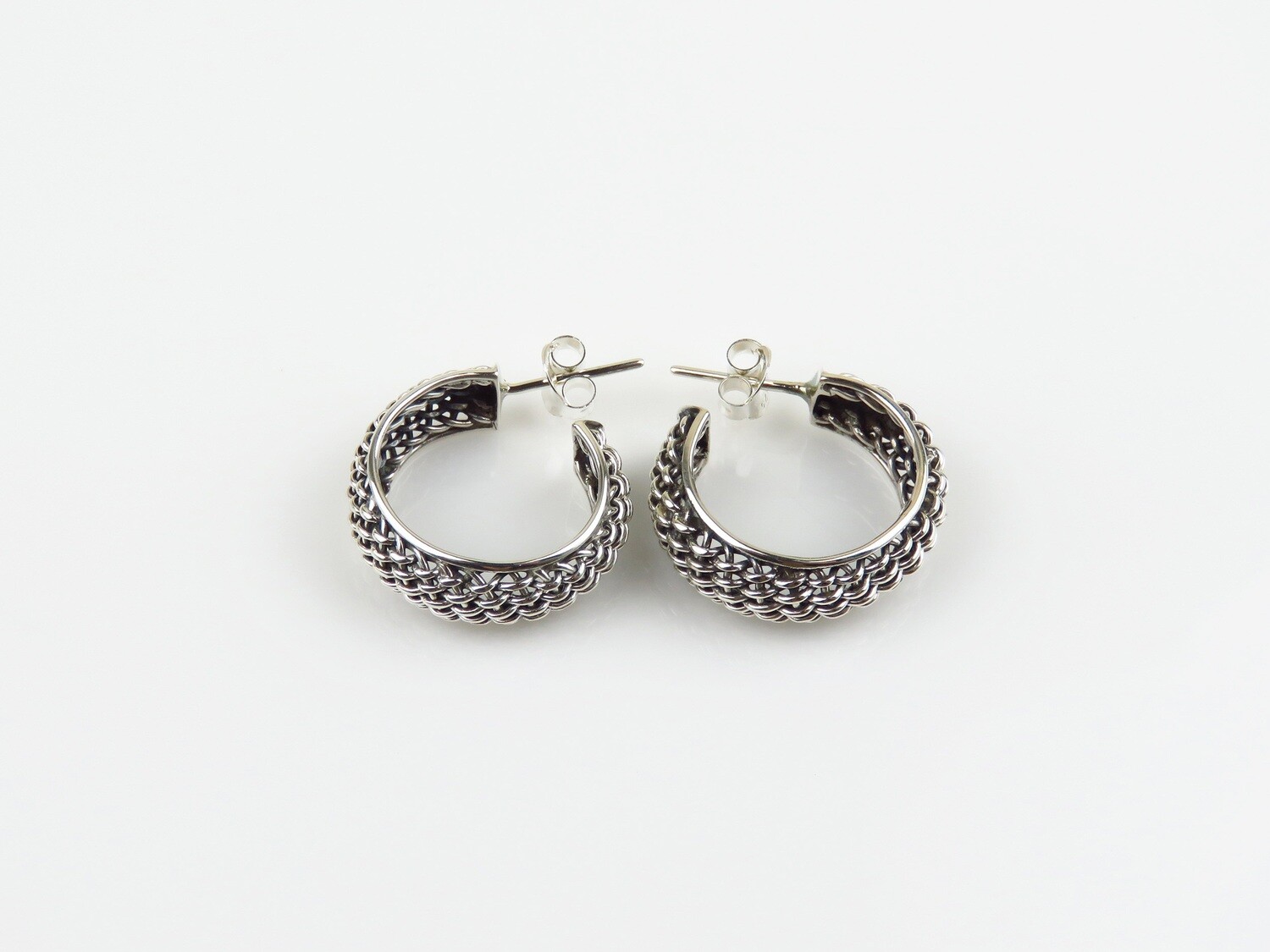 Sterling Silver, Hoop Earrings SE-483
