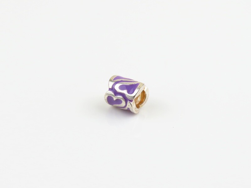 Sterling Silver, Love Pattern, Bali Beads SB-117