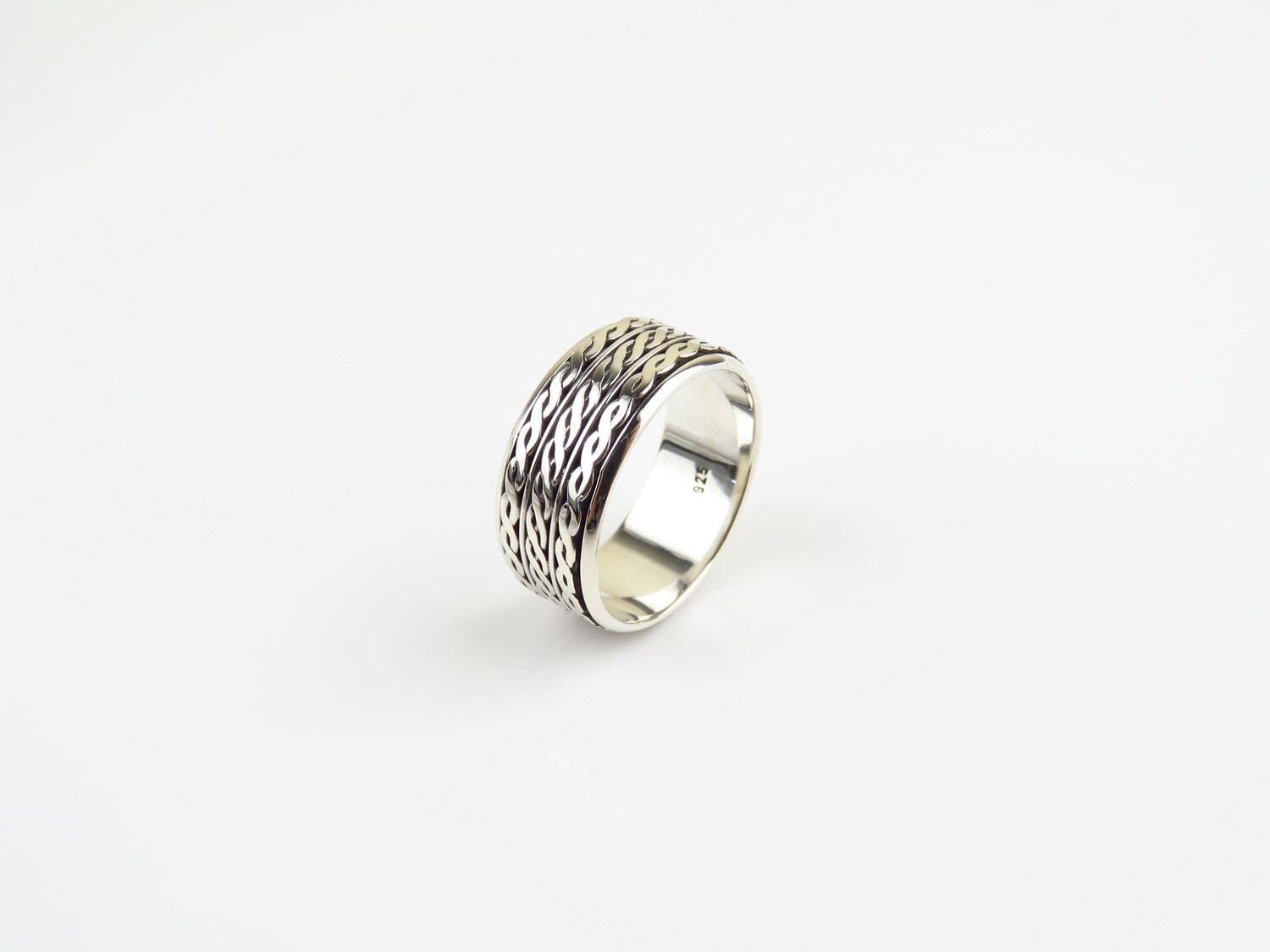 Sterling Silver, Unisex, Spinner Design Ring SR-411