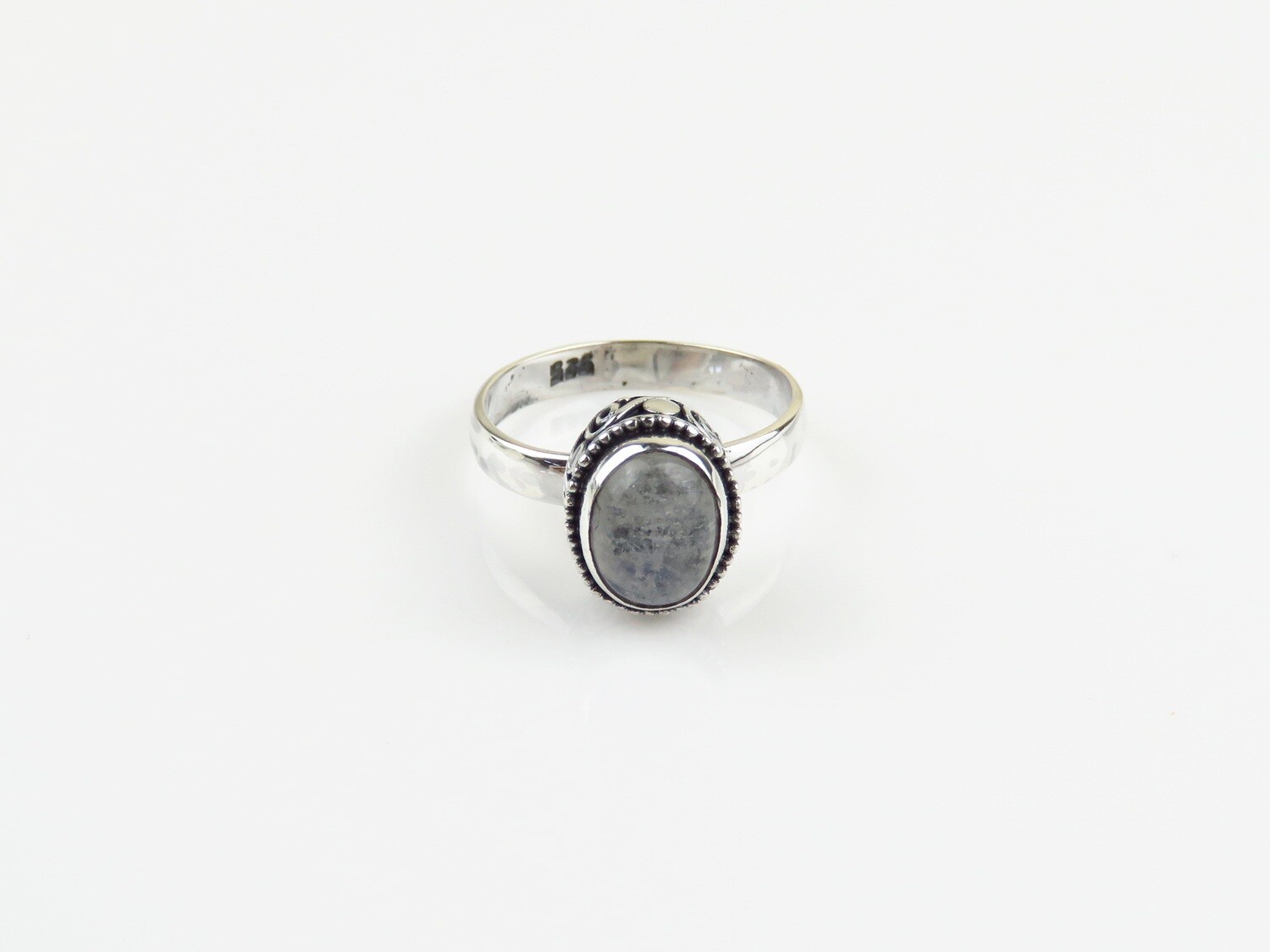 Sterling Silver, Rainbow Moonstone, Gemstone Ring RI-1172