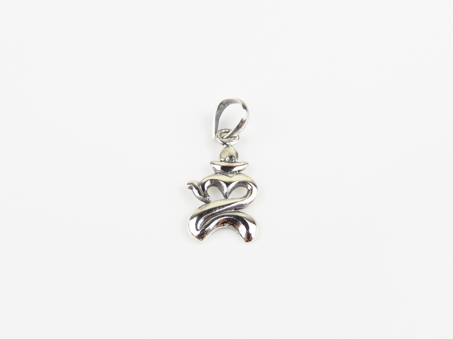 Sterling Silver, Bali Om Design Pendant SSP-232