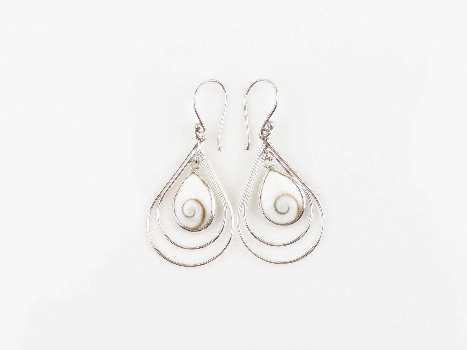 Sterling Silver, Shell, Dangle earrings SSE-161