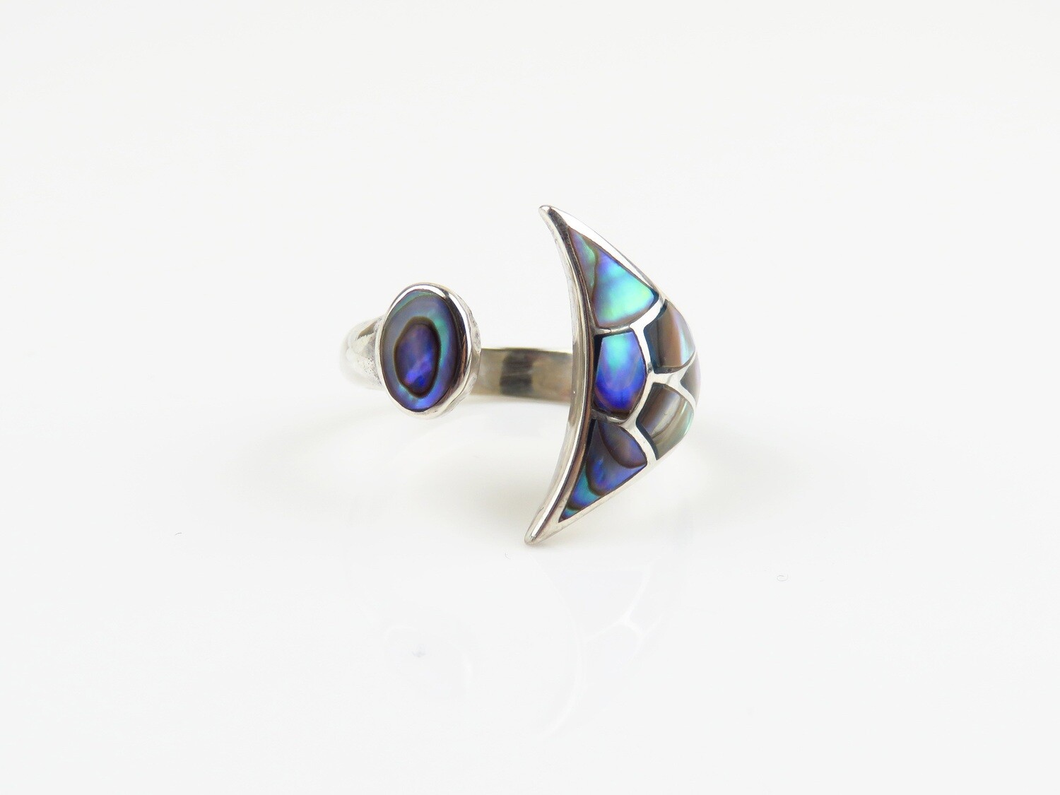 Sterling Silver, Abalone Shell Ring SSR-123
