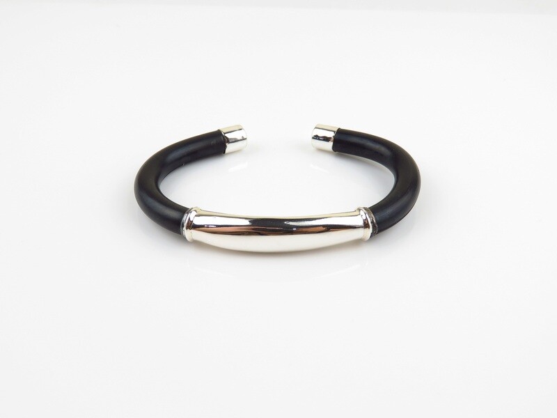Sterling Silver, Cord, Cuff Bangle SBB-681