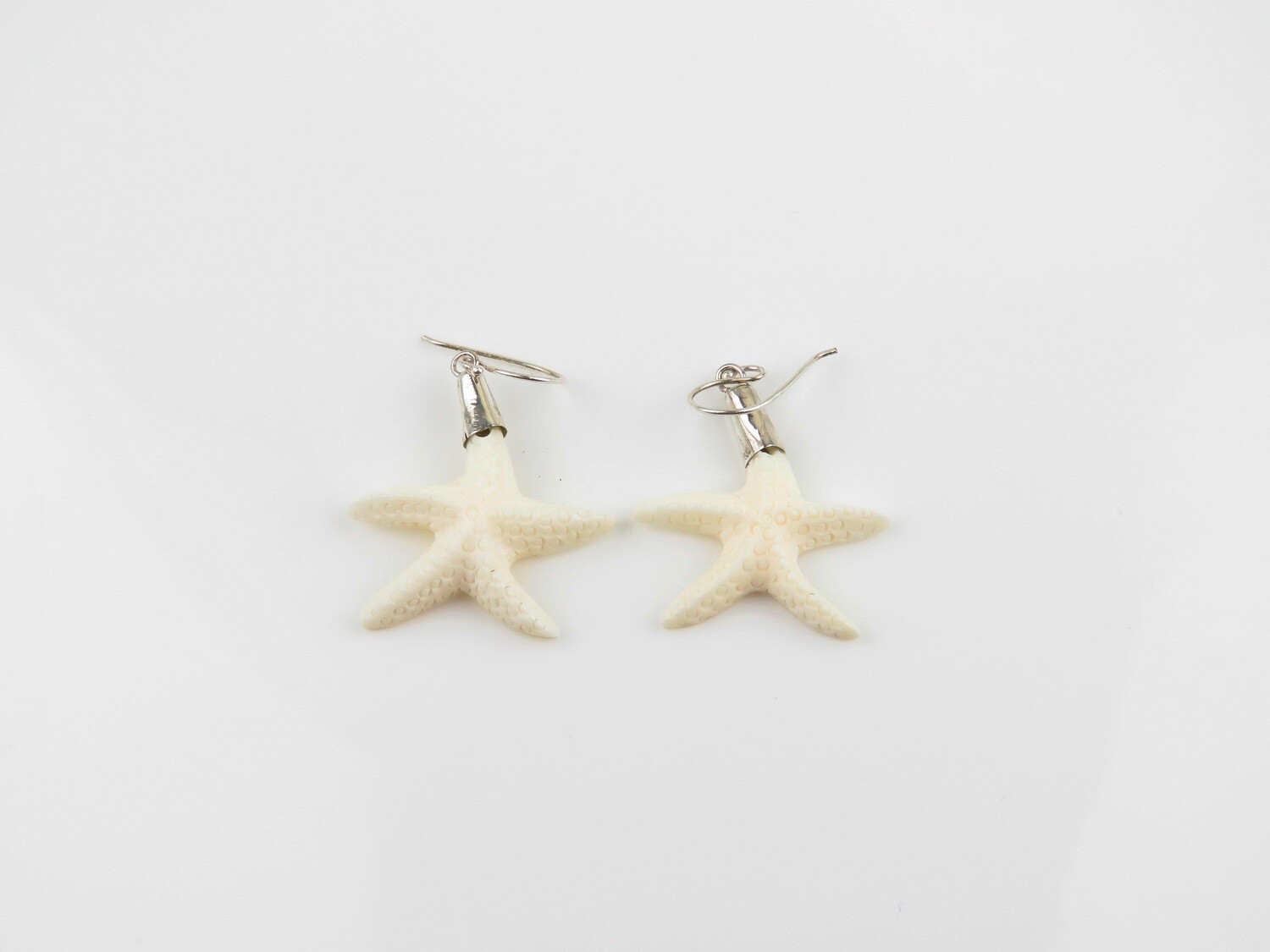 Sterling Silver, Starfish Design, Dangle Earrings BE-111