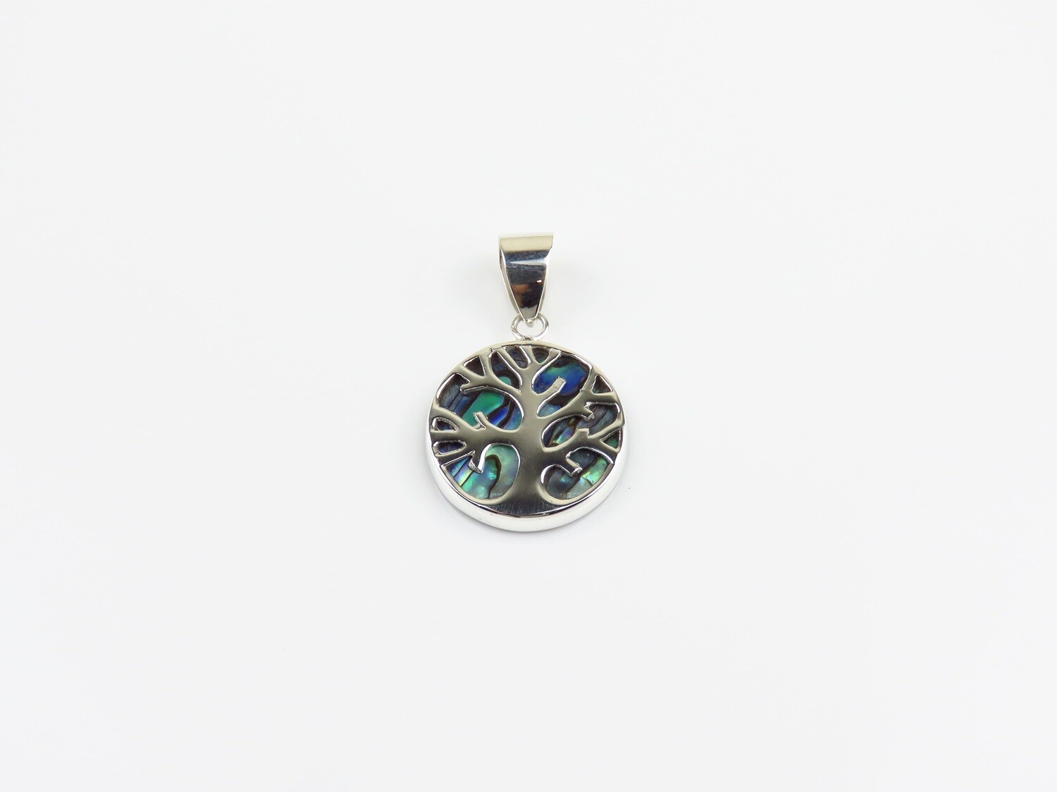 Sterling Silver, Tree of Life, Abalone Shell Pendant SHP-219