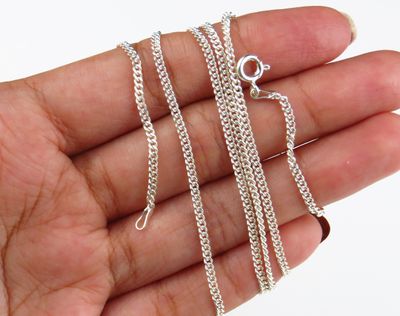 Sterling Silver Cuban Chain 25 Inch BC_130J
