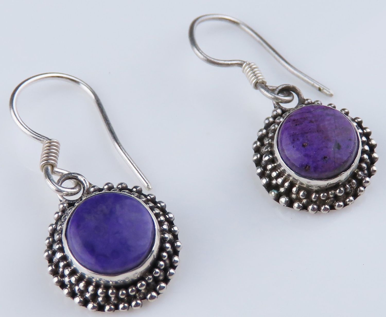 Sterling Silver Sugilite Gemstone Earring BERG_537