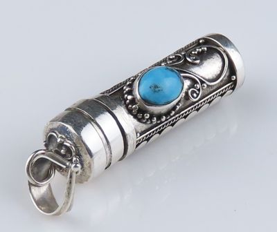 Sterling Silver Turquoise Gemstone Pendant BGP_442J