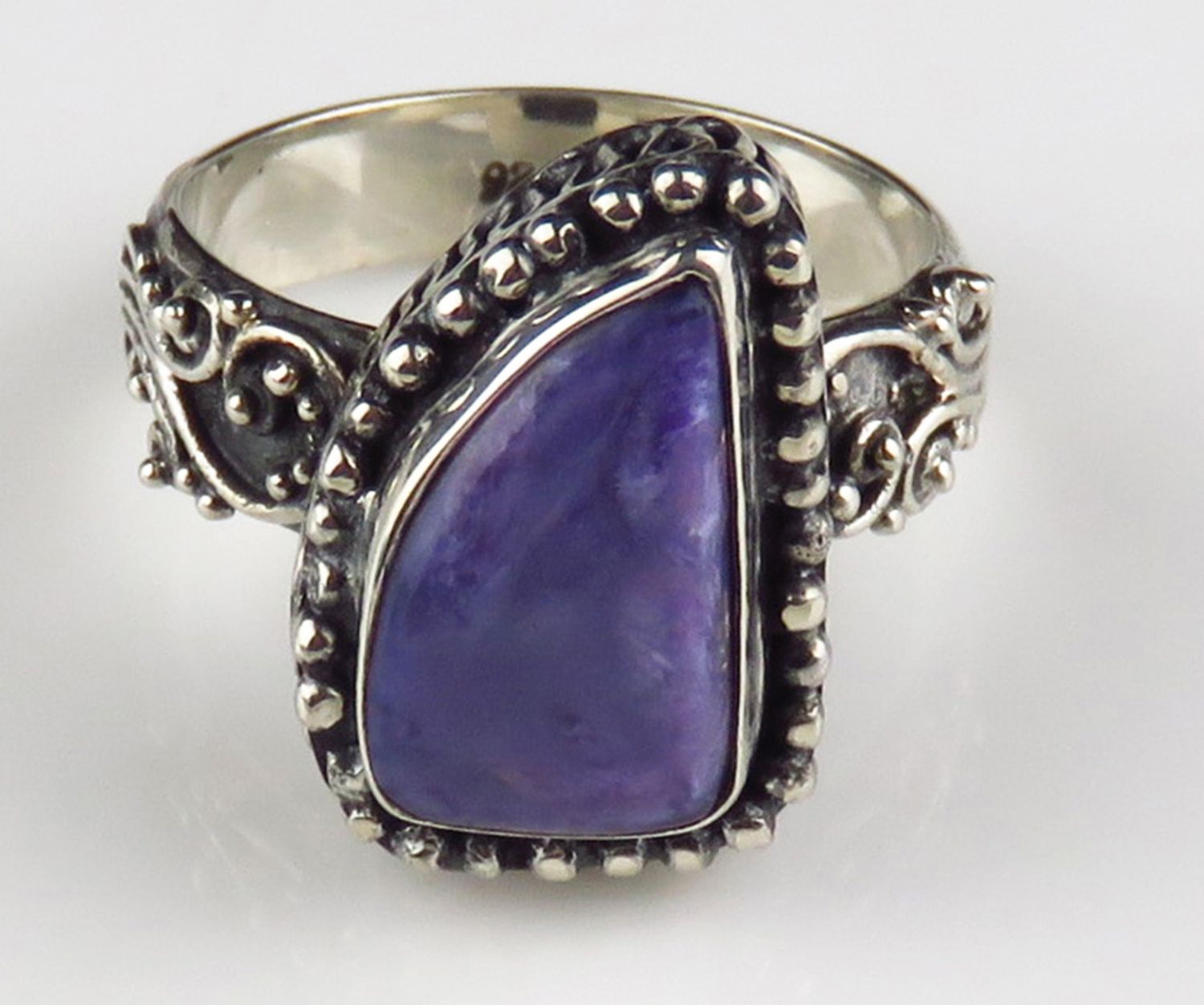 Sterling silver Chaorite Gemstone Ring BR-1263J