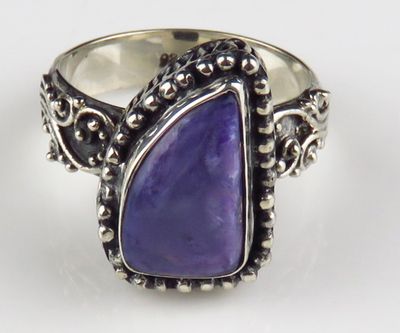 Sterling silver Chaorite Gemstone Ring BR-1263J