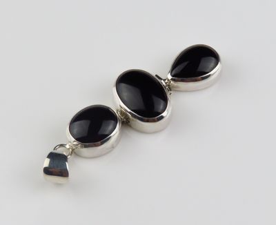 Sterling Silver Black Onyx Gemstone Pendant BGP-1098J