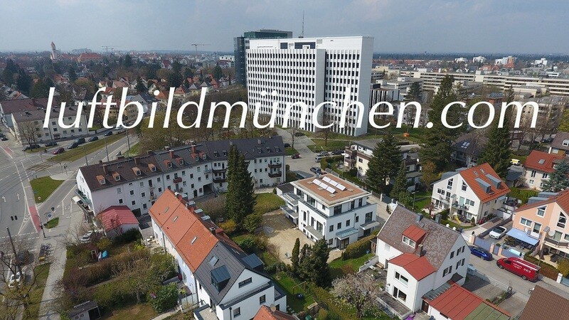 Luftbildfoto, Luftaufnahme, Luftbild, Foto mit Drohne, München, Foto von oben, Pasing, Wohngebiet,