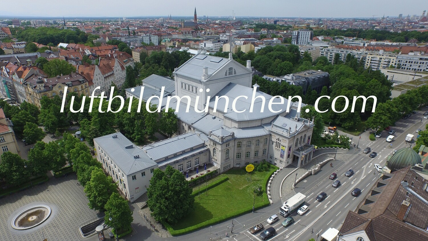 Luftbildfoto, Luftaufnahme, Luftbild, Foto mit Drohne, München, Foto von oben, Prinzregententheater, Prinzregentenplatz, Sehenswürdigkeit, Bogenhausen,