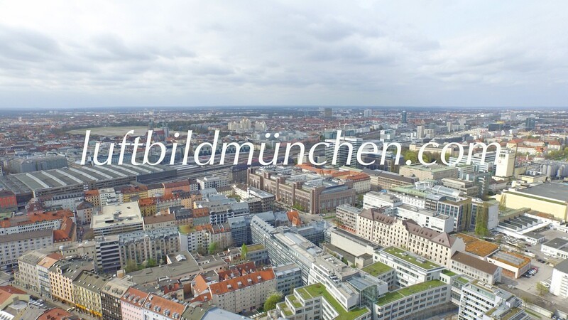 Luftbildfoto, Luftaufnahme, Luftbild, Foto mit Drohne, München, Foto von oben, Wohngebiet, Hochhaus, Neubaugebiet, Innenstadt, Dachauer Strasse, Seidlstrasse, Stiglmaierplatz, Nymphenburger Strasse,