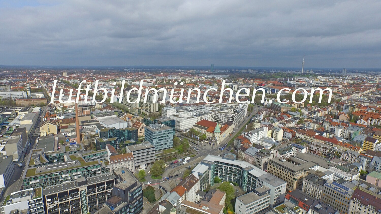 Luftbildfoto, Luftaufnahme, Luftbild, Foto mit Drohne, München, Foto von oben, Wohngebiet, Zentrum, Stiglmaierplatz, Dachauer Strasse, Seidlstrasse, Nymphenburger Strasse