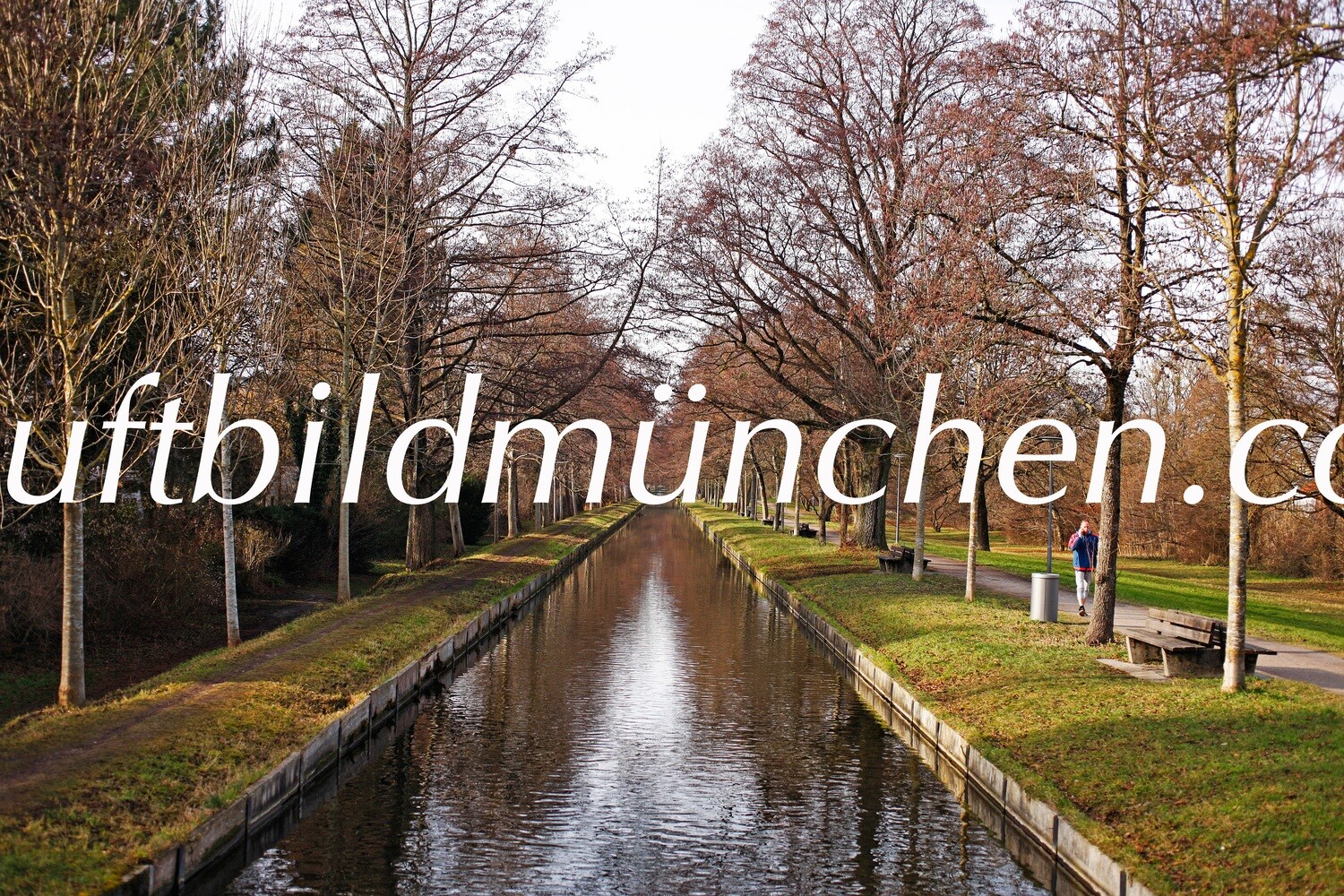 München, Innenstadt, Wohngebiet, Obermenzing, Kanal, Herbst,