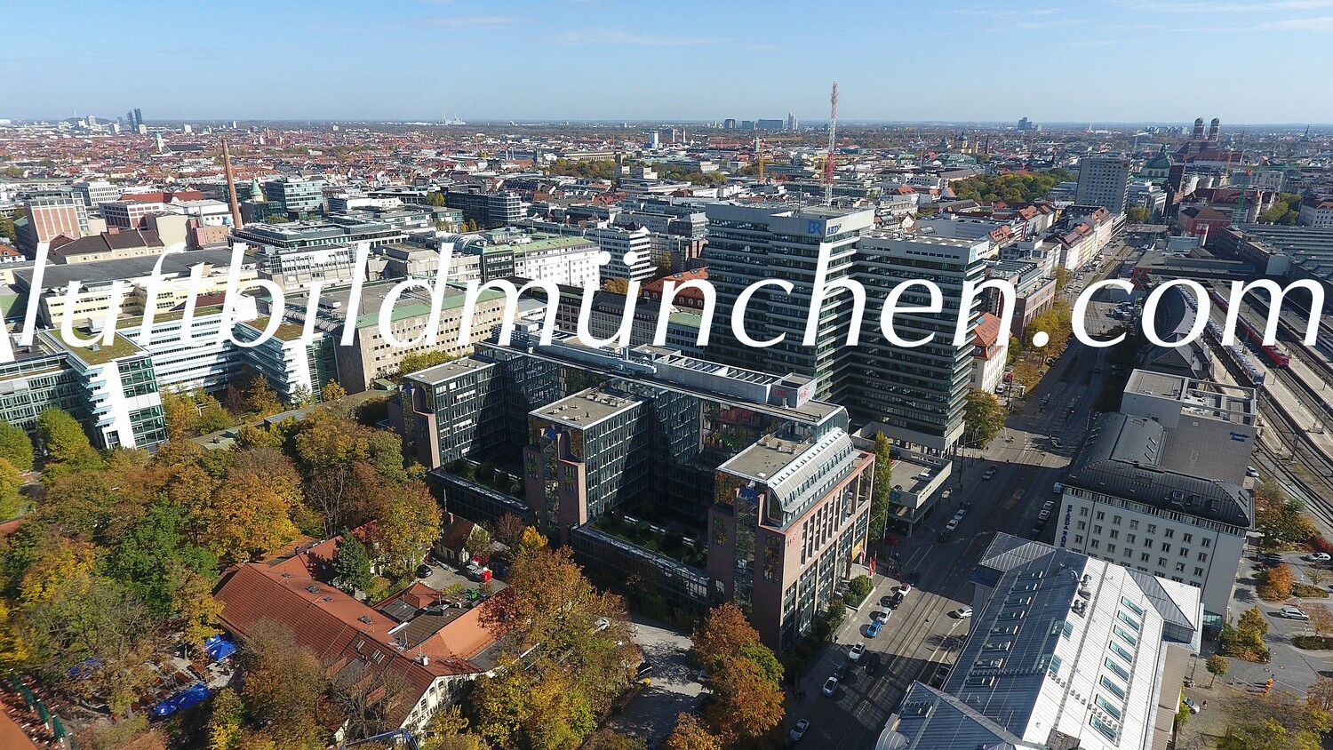 München, Bayern, Altstadt, Zentrum, Innenstadt, Bayerischer Rundfunk, Hauptbahnhof, Frauenkirche