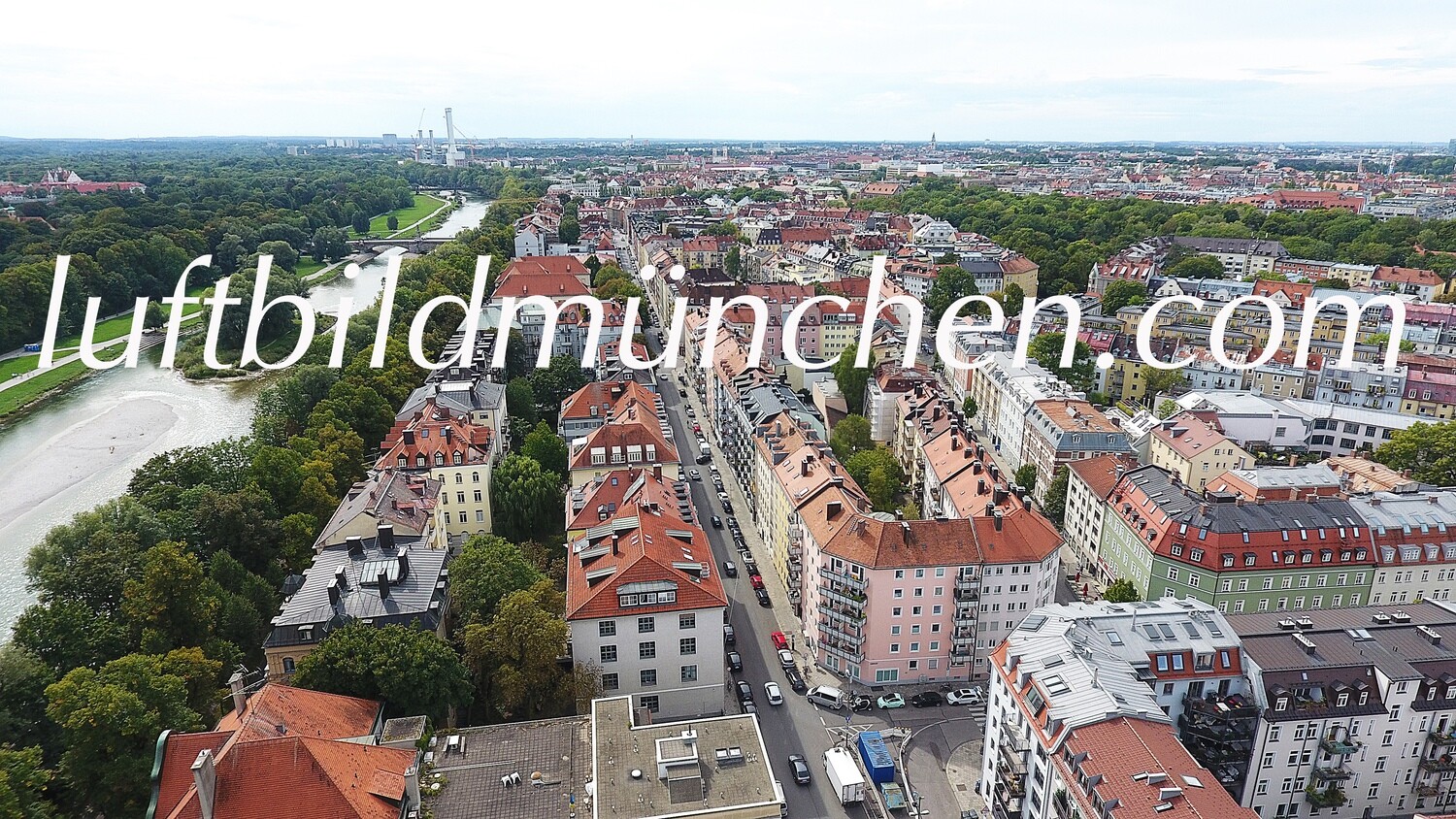 München, Bayern, Altstadt, Zentrum, Innenstadt, Lehel, Isar, Kirche St. Maximilian, Maximilianskirche, Deutsches Museum, Frauenkirche