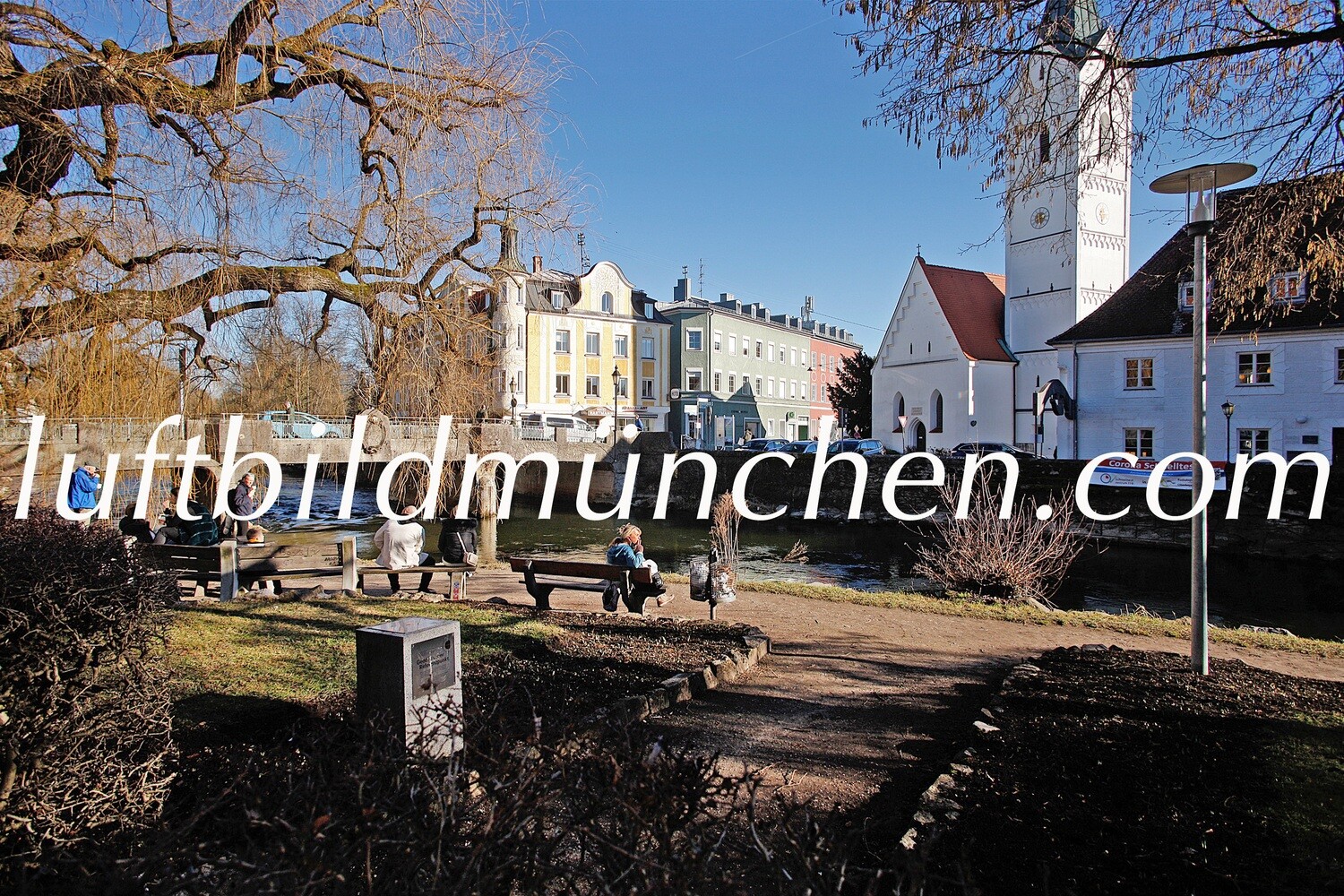 Fürstenfeldbruck, Oberbayern, Zentrum, Innenstadt, Amper, Fluss, Ufer,