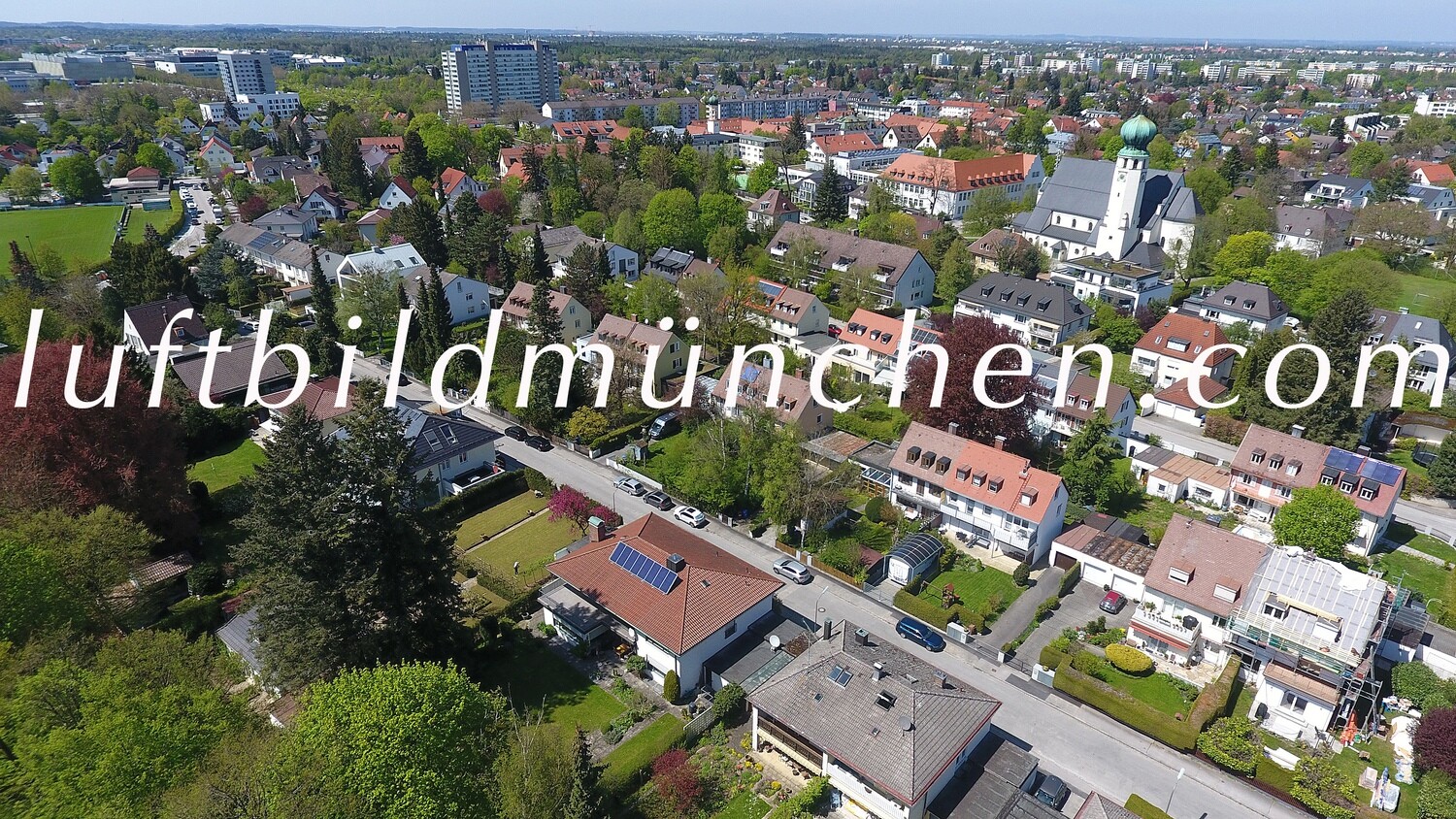 München, Bayern, Luftbild, Foto aus Drohne, Grosshadern, Hadern, Wohngebiet, Würmtalstrasse,