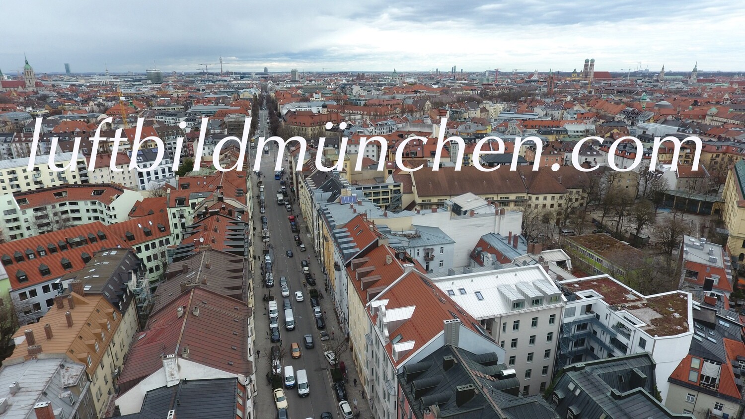 München, Bayern, Foto aus Drohne, Luftbild, Zentrum, Hauptbahnhof, Goetheplatz, Isarvorstadt, Sendlinger Tor Platz, Goethestrasse, Frauenkirche, Ludwigsvorstadt, Altstadt,