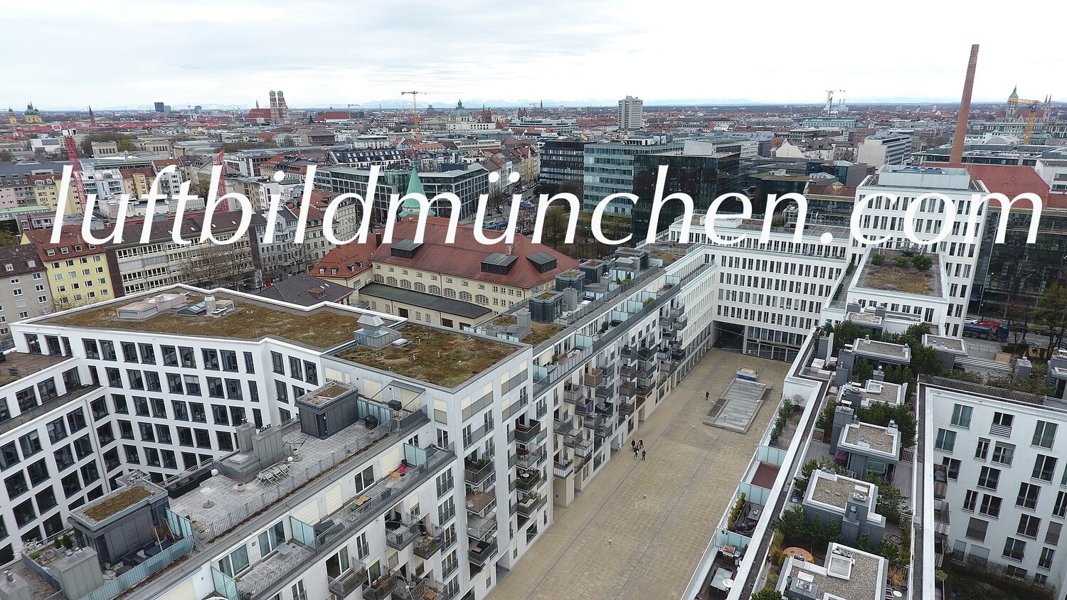 München, Bayern, Luftbild, Luftaufnahme, Foto aus Drohne, Nymphenburger Strasse, Stiglmaierplatz, Wohngebiet, Zentrum, Altstadt, Frauenkirche,