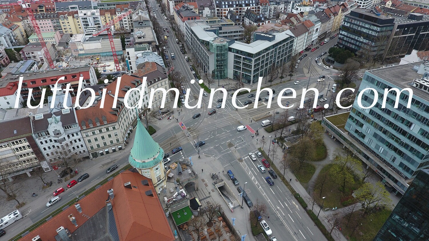 München, Bayern, Luftbild, Luftaufnahme, Foto aus Drohne, Nymphenburger Strasse, Stiglmaierplatz, Wohngebiet, Zentrum, Dachauer Strasse,