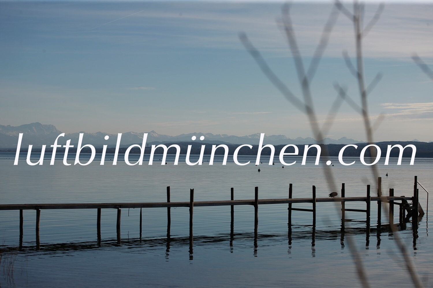 München, Bayern, Ammersee, See, Oberbayern, Alpenblick, Alpenkette, Abendstimmung, Zugspitze,