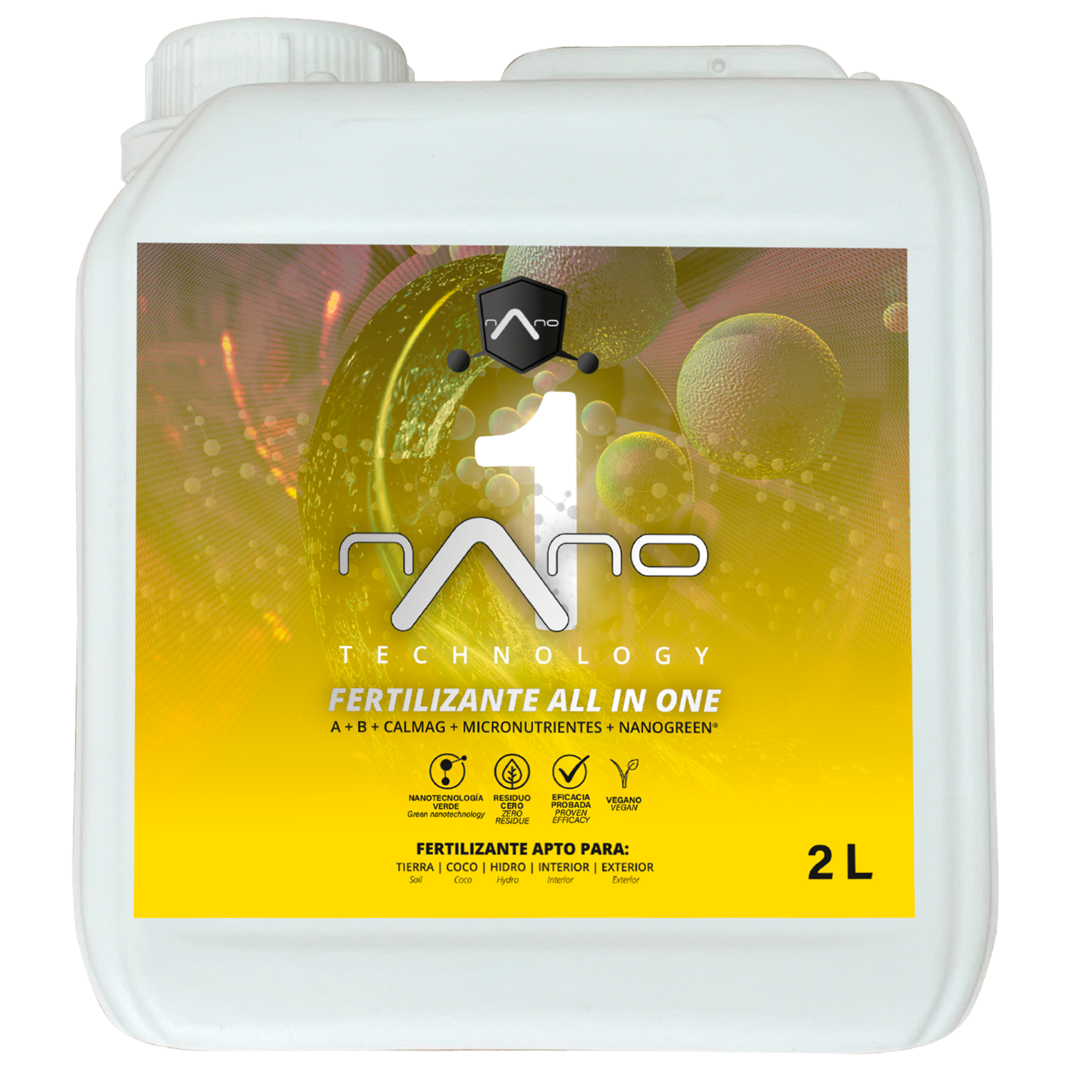 NANO 1 FERTILIZANTE ALL IN ONE PARA CRECIMIENTO Y PREFLORACION