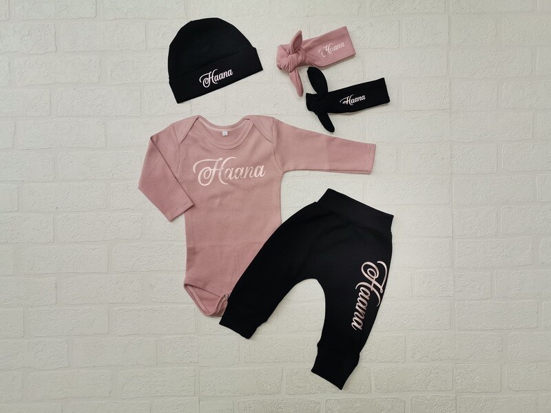 Pants, Long vest, Hat and Two Headbow Set